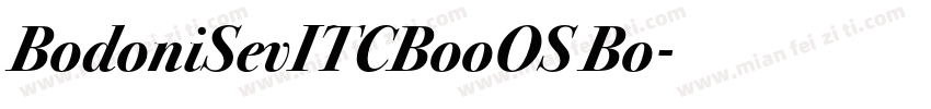 BodoniSevITCBooOS Bo字体转换